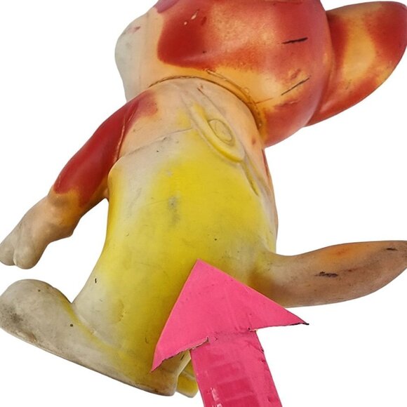 Vintage Tom and Jerry Squeaky Jerry Mouse 9" Kitschy Toy 1960s - Picture 11 of 11